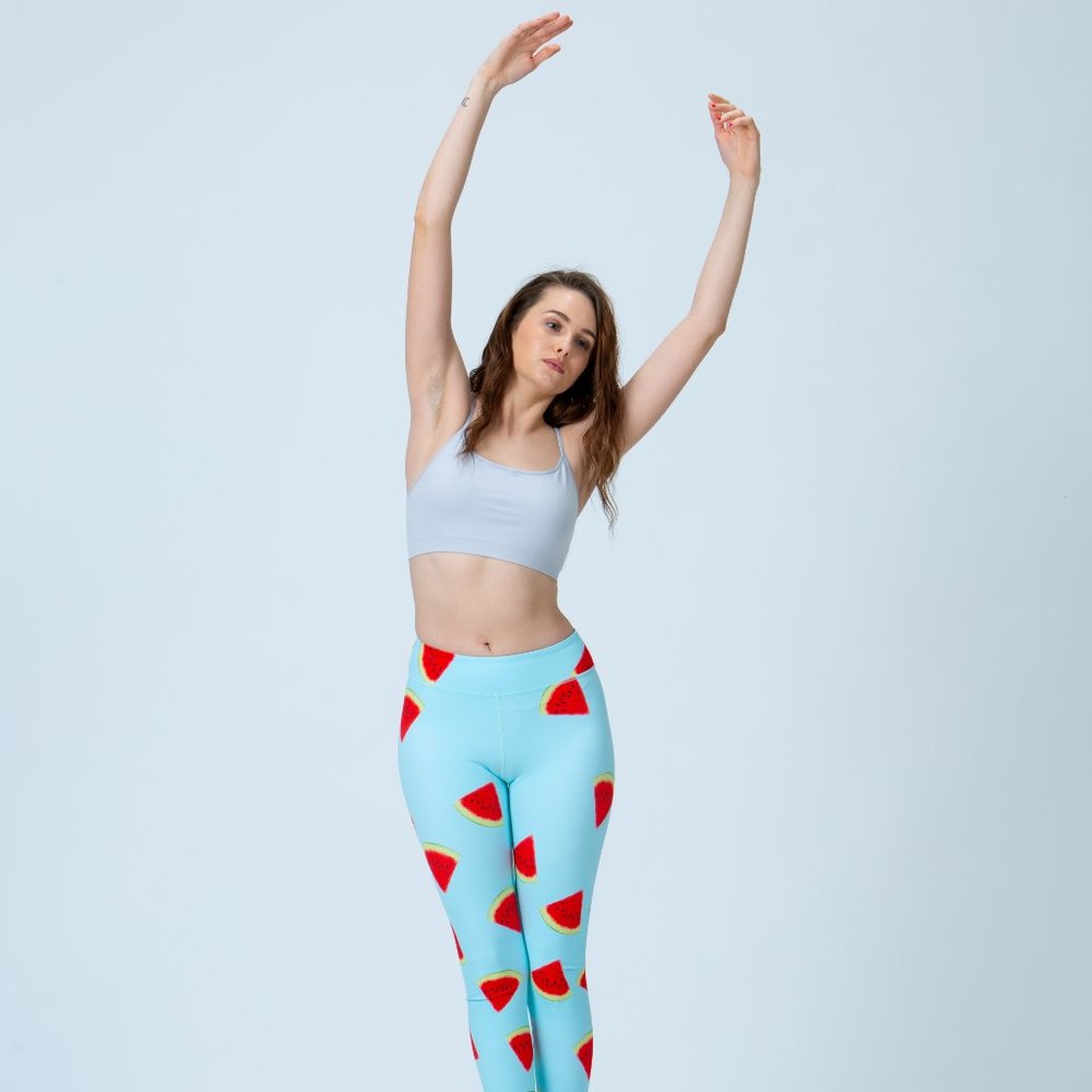 Watermelon yoga pants